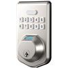 GLFLOW Serratura elettronica per porta in legno con impronta digitale e codice (D) | Sensore di impronte digitali, codice a 6 cifre, sblocco rapido, alta sicurezza, facile da usare