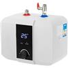 Estabeter Piccolo scaldabagno da 6 l, 1500 W, 220 V, mini scaldabagno elettrico, display digitale a LED, scaldabagno, montaggio a parete per cucina, lavabo, lavabo