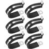 M METERXITY 6 Pcs 1-1/4 Pollici/32 Mm Fascette Isolate Per Cavi Forma R | 304 Acciaio Inossidabile, Con Cuscinetto In Gomma, Supporto Di Tubi/Cavi/Condutture/Anelli, Fascette Per Cavi
