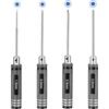 Chixenn Set di 4 Cacciaviti Esagonali, Kit Utensili RC, Cacciaviti Esagonali Interni 1,5mm 2mm 2,5mm 3mm, Strumento di Precisione per Auto RC, Barche, Droni, Elicotteri e Modellismo
