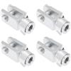 eMagTech 4 Pezzi 5/16UNF Forcella A Sgancio Rapido Con Perno A Molla Forcella Asta Cilindro Pneumatico Lunghezza 42 Mm