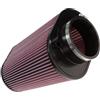 K&N Filtro Aria Universale Ovale/Conico 114mm flangia, 235mm x 159mm base, 178mm x 114mm top, 254mm altezza (RU-1024)