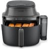 Philips Airfryer 5000 - Friggitrice ad aria con Vapore, 7.2L | Steamfry ad aria o vapore, cottura combinata, Pulizia automatica SteamClean, Finestrella, Ceramica PFAS Free (NA540/00)