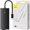Baseus WKQX030301 hub di interfaccia USB Tipo-C Nero
