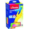 Vileda 4023103216570, Nitrile, Verde, Arancione, Rosa, Giallo, Unisex, M/L, 40 paia, 200 mm