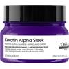 L'Oréal Professionnel Keratin Alpha Sleek, maschera professionale per capelli - Idratazione e lucentezza - Controllo della frisura e del volume a lunga durata - 250 ml