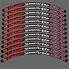 ! Adesivi Triumph Speed Triple 1050 RS per cerchi cerchi adesivi rosso bianco blu su nero x 12 stile 1