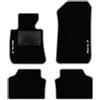 QUEMAR Tappetini Auto per Serie 3 E90 2005-2013, Bordo Perla, 2 Ricami | anche E91 E92 E93 / Kit Tappeti Moquette e Gomma su Misura / Set 2 Anteriori + 2 Posteriori / Ricami e Colori Personalizzati