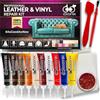 COCONIX Kit Riparazione Pelle & Vinile per Sedili Auto, Divano & Similpelle | Riparazione pelle, vinile, ecopelle, divano, sedili auto, strappi, buchi, graffi, screpolature, giacche, scarpe, borse, sedie