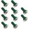 Mintice 10 Pezzi Verde 12mm di Gomma Interruttore a Levetta in Metallo Cappello Manopola Tappo Copertura Bagagliaio Impermeabile Anti Polvere
