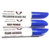 SD COLORS 12 ml Vernice Ritocco con Pennello, Vernice Trasparente e Primer - Palladium Silver (792) - Compatibile con Mercedes - Riparazione di Graffi, Scheggiature e Verniciatura