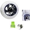 CLICK & GO CALZE DA NEVE E GHIACCIO PER GOMME AUTO PER MISURA RUOTE PNEUMATICO 285/45 R19 CALZANEVE TAGLIA XL IN TESSUTO 1 COPPIA DI CALZE =2PEZZI OMOLOGATE SPARCO CALZA SILENZIOSA