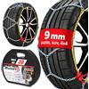 Bottari Italy Bottari Rapid T2 Catene da Neve 9 mm Maglia a Rombo, Taglia 30, 2 Pz | Maglia compatta a sezione D, tensionatore automatico esterno, cavo colorato, omologate EN 16662-1 e ÖNORM V5117.