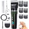 Gimars Rasoio per cani 4 in 1, 7000 giri/min, con lama di ricambio, senza fili e silenzioso, 55 dB, tagliacapelli professionale per cani, gatti e cavalli