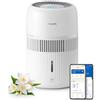 Philips Umidificatore Ambiente 4000, compatto, 275 ml/h, 41 m², 6 dB, Umidificazione Igienica, 99,97% di Batteri in Meno, Serbatoio da 3,5 L, Bianco (HU4209/00)