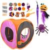 Generico Kitten Starter Kit Bundle Kitten - Toy Box Cube Folding Square Channel Set | Cute Interactive Plush Wand, Spring Mice, Ball, Folding | Square Channel Cat Toys for Halloween Kitten Starter Kit Bundle Toy