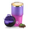HoneyHolly Termos Caffè 600 ML, Tazza termica Riutilizzabili Prova di Perdite, Bicchiere Termico, Acciaio Inox 304, Travel Mug per Caffè Caldo e Freddo, Latte e Tè