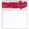 Papermania - Biglietti Vuoti e Buste, 300 g/mq, Dimensioni: ca. 15 x 15 cm, Confezione da 10, Colore: Bianco
