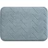 Gedy Mousse Tappeto Bagno in Memory Foam con Fondo Antiscivolo, Colore Azzurro Polvere, Formato Rettangolare Dimensioni L 60 x P 40 cm, Materiale 100% Poliestere, Morbido e Soffice al Tatto