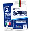 Nutrex Lab Magnesio Bisglicinato 375 mg con Vitamine B1, B6 e B12 - Magnesio Chelato - 180 Compresse, 3 Mesi di Scorta - Vegano, Senza Glutine e Lattosio - Made in Italy