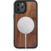 Woodcessories - Custodia Bumper Magnetica per iPhone 12 Pro Max compatibile con MagSafe, custodia magnetica realizzata in legno, noci