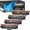 X-Toner 069H Compatibile con Canon 069H 069 CRG-069H, per MF752Cdw | 4 Pack per Canon 069H imageCLASS MF752Cdw MF754Cdw MF755Cdw MF756Cx LBP673Cdw LBP674Cdw LBP674Cx Nero 7600/Colore 5500 pagine