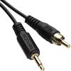kenable Cavo Audio da Jack 3,5mm Mono Maschio a RCA Phono Maschio Bidirezionale Schermato Nero 1,2m