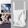 MEETOWN Amplificatore WiFi 6, 3000Mbps Ripetitore WiFi con porta LAN Ethernet | per Casa, 5GHz fino a 2400m, 2,4GHz fino a 600m,