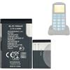 HIGHAKKU Batteria di ricambio BL-5C compatibile con Uleway G180 5C800, 5C1000, P4A333842 Mobile Phone