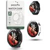 powfix Cover con vetro temperato per Huawei GT7 Pro 46 mm, confezione da 2 | Trasparente e nero, protezione integrale 2 in 1 PC rigido e vetro 9H anti-shock e anti-graffio per smartwatch