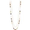 FULU AUTUMN Collana lunga da donna dorata, a doppio strato, con perle in pietra naturale, elegante collana alla moda, regalo per la festa della mamma