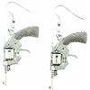 Miniblings orecchini pistola revolver Revolver orecchini Colt Cowboy arma 4 cm - gioielli di moda a mano in argento placcato I Orecchini