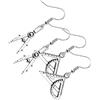 TENDYCOCO Orecchini Da Architetto in Sterling Orecchini Pendenti Creativi e Righello Design Geometrico Per e Ragazze Per Feste Lauree Matrimoni