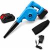 Generico Soffiatore Aspiratore a Batteria 2 in 1, Soffiatore Elettrico Senza Fili per Foglie e Polvere, con 2 Batterie Ricaricabili, Caricatore, Tubo e Sacchetto di Raccolta