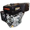 Loncin Motore 420 CC 12,3 HP con Avviamento Elettrico e a Strappo a Benzina 4 Tempi - Albero Orizzontale Conico Ø23 mm - Motore per Rasaerba, Motozappa, Trincia, Generatore