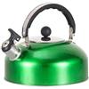 NEIQIUWING Bollitore a fischio, 2 l, in robusto acciaio inox (verde) | Robusto materiale in acciaio inossidabile, durevole, resistente alle alte temperature