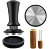PengGengA Tamper per Caffè 51mm Set di Tamper per Caffè con Tappetino e Strumento WDT Espresso Caffè Tamper con Regolazione della Pressione