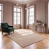 VIMODA Tappeto lavabile a pelo corto, antiscivolo e morbido, in tinta unita, per soggiorno, camera da letto, cucina e cameretta dei bambini, colore: beige, dimensioni: 60 x 100 cm