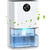 Deyagoo Deumidificatore da 1,4 l, deumidificatore per piccoli spazi per camera da | Funzionamento silenzioso, portatile, spegnimento automatico, 7 colori, risparmio energetico