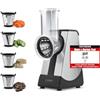 Caso CR4 elettrica per Design Multi grattugia 4 dischi Etched inserti: Acid, grandi & piccole Julienne, grattugiare, 200 Watt, Touch pannello, ideale per verdure Raspa per esempio per insalate