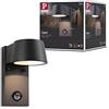 Paulmann 94453 Lampada per esterni LED Capea con rilevatore di movimento IP44 bianco caldo incl. 1x6 Watt nero alluminio 3000 K
