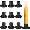 RDDAIPE 9pc Portacandele in Metallo,Portacandele da Tavolo,Portacandele Neri per Candele Coniche da 2.5cm, Candelabri Moderni, per i Centrotavola, Matrimonio, Feste, Decorazione della Casa
