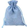 YFZYT 20 Pezzi Sacchetti Regalo Gioielli Biancheria Sacco di Iuta Sacchetto Coulisse per Matrimonio, Decorazione, Coulisse Matrimonio Favore, Sacchetti Regalo - 20 pz, 10 x 14 cm, Azzurro