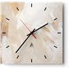 ARTTOR Orologio da Muro in Vetro 40x40 cm Quadrato Astratto Pastello - 5371 | Luminoso Elemento Minimalista Moderno Orologio da Parete Decorativo Silenzioso Analogico Decorazione da Parete ARTTOR