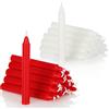 COM-FOUR® 40X candele per alberi in cera, candele per alberi di Natale | candele piramidali per Natale - candele piccole - Ø 11 x 105 mm