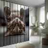 HNBFKD Tenda da doccia a forma di gatto invertito - Simpatici gatti sul divano, con ganci, in poliestere, moderna tenda da doccia impermeabile 100x190cm/(WxH)