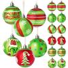 YAJIMAOY Palline di Natale in Plastica, 12 Pezzi 6 cm Palline per Albero di Natale Palle Natalizie, Palle di Natale con Cordino, Decorazioni Albero di Natale per Natalizie, Matrimoni, Feste, Compleanno