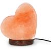 Legami Lampada di Sale, Cromoterapia, Forma Cuore, Effetto Luminoso, Luce Bianco Caldo, Sale Naturale Himalayano, 11 x 12 x 7.5 cm