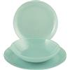 Luminarc Arty Soft Blue Confezione 18 Pezzi, Arcopal, Azzurro