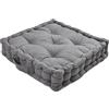 Artistic Fashionista Limited Cuscino per poltrona rinforzato in cotone 100%, grande cuscino per seduta quadrato, spesso e fermo, ideale per casa, ufficio, giardino, gravidanza, maternità, anziani, post-chirurgia (grigio)